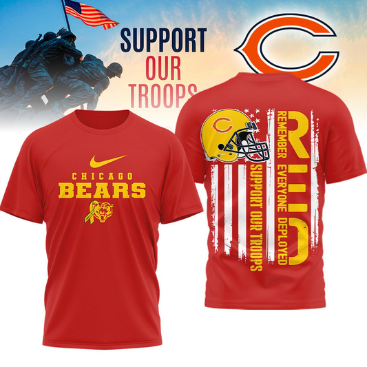 CHI Premium NFL Support Our Troops T-shirt DDT 101125 HLPHUONG