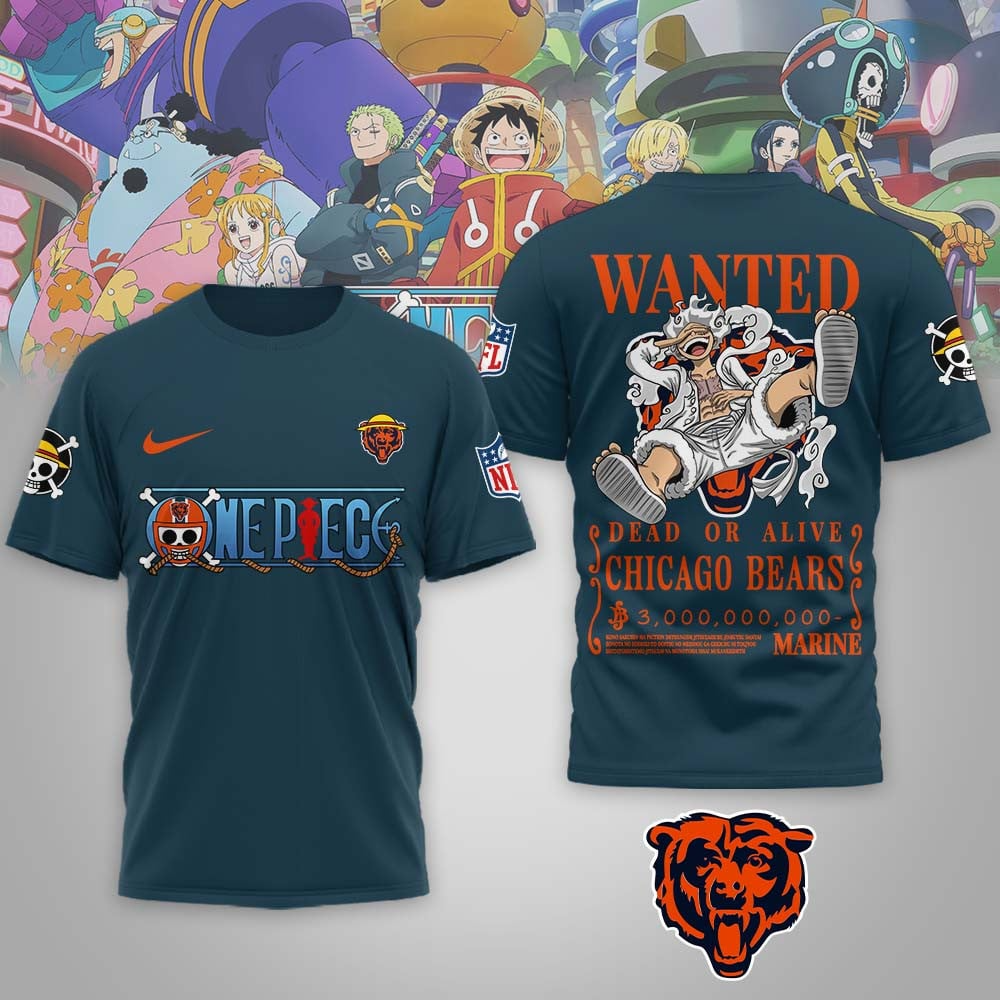 CHI Premium NFL Wanted Monkey D Luffy 3D Shirt DDT NTL