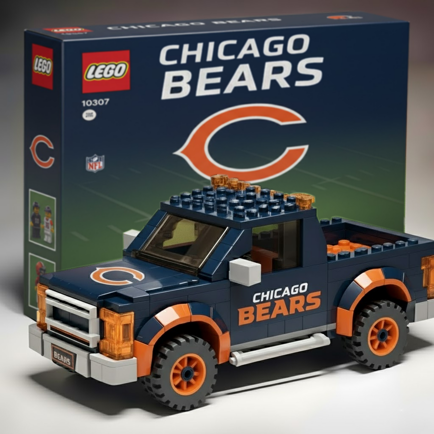 CHI x NFL Building Blocks Truck Toy Set V2 DatND DVT