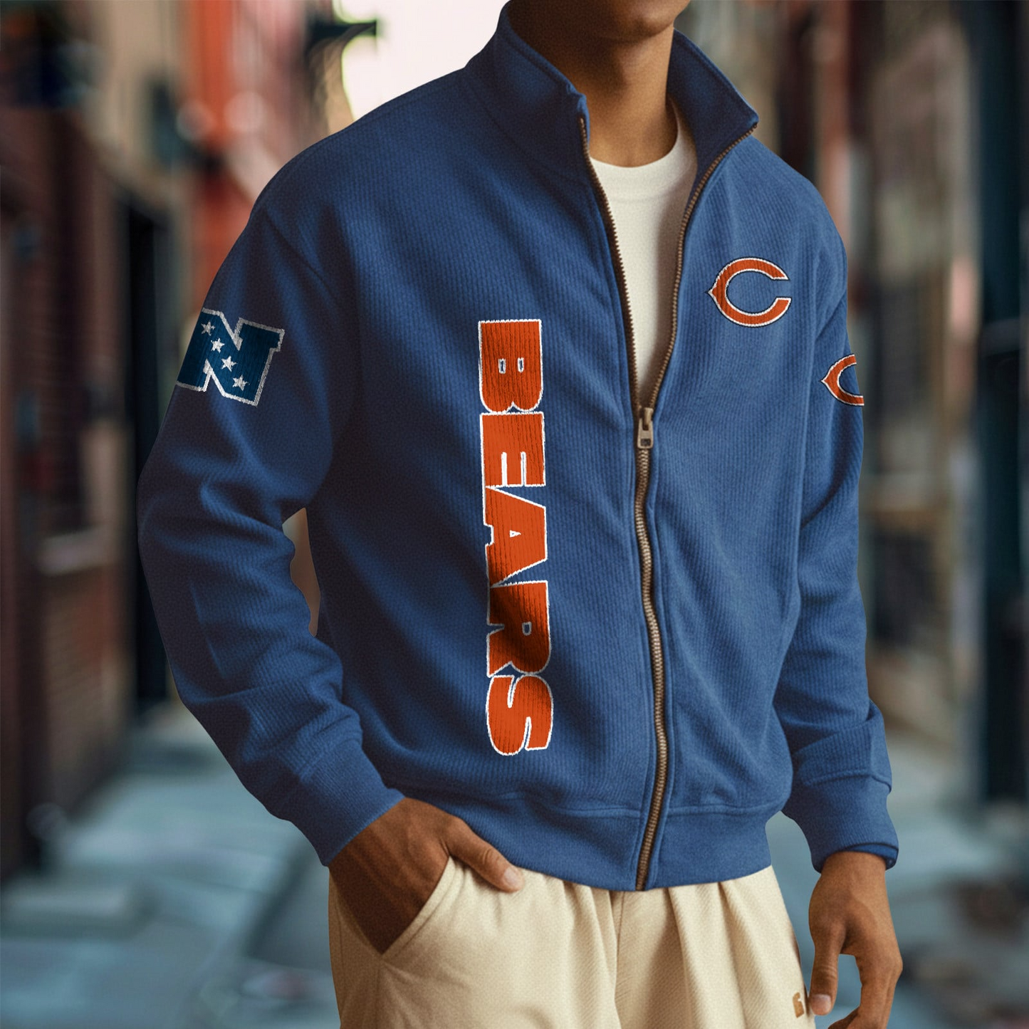 CHI x NFL Corduroy Zip-Up Jacket DatND DVT