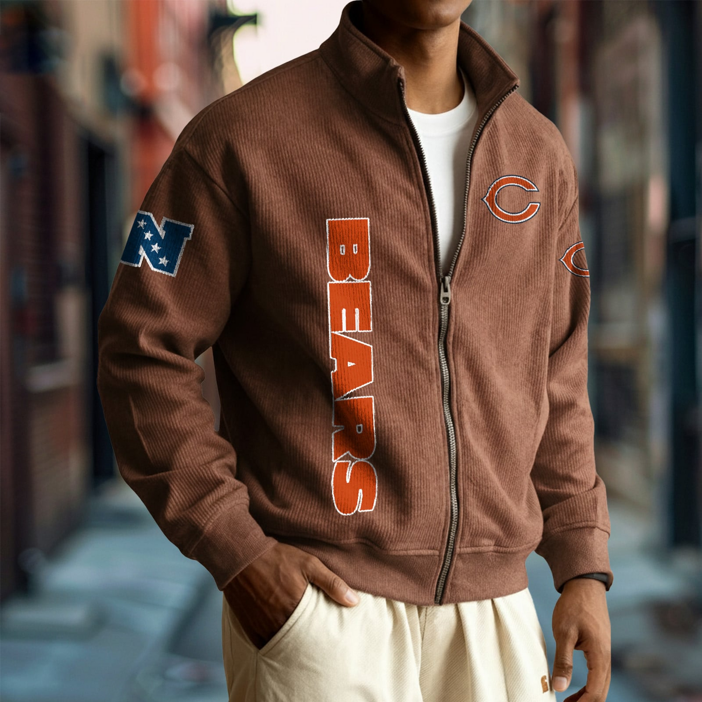 CHI x NFL Corduroy Zip-Up Jacket DatND DVT