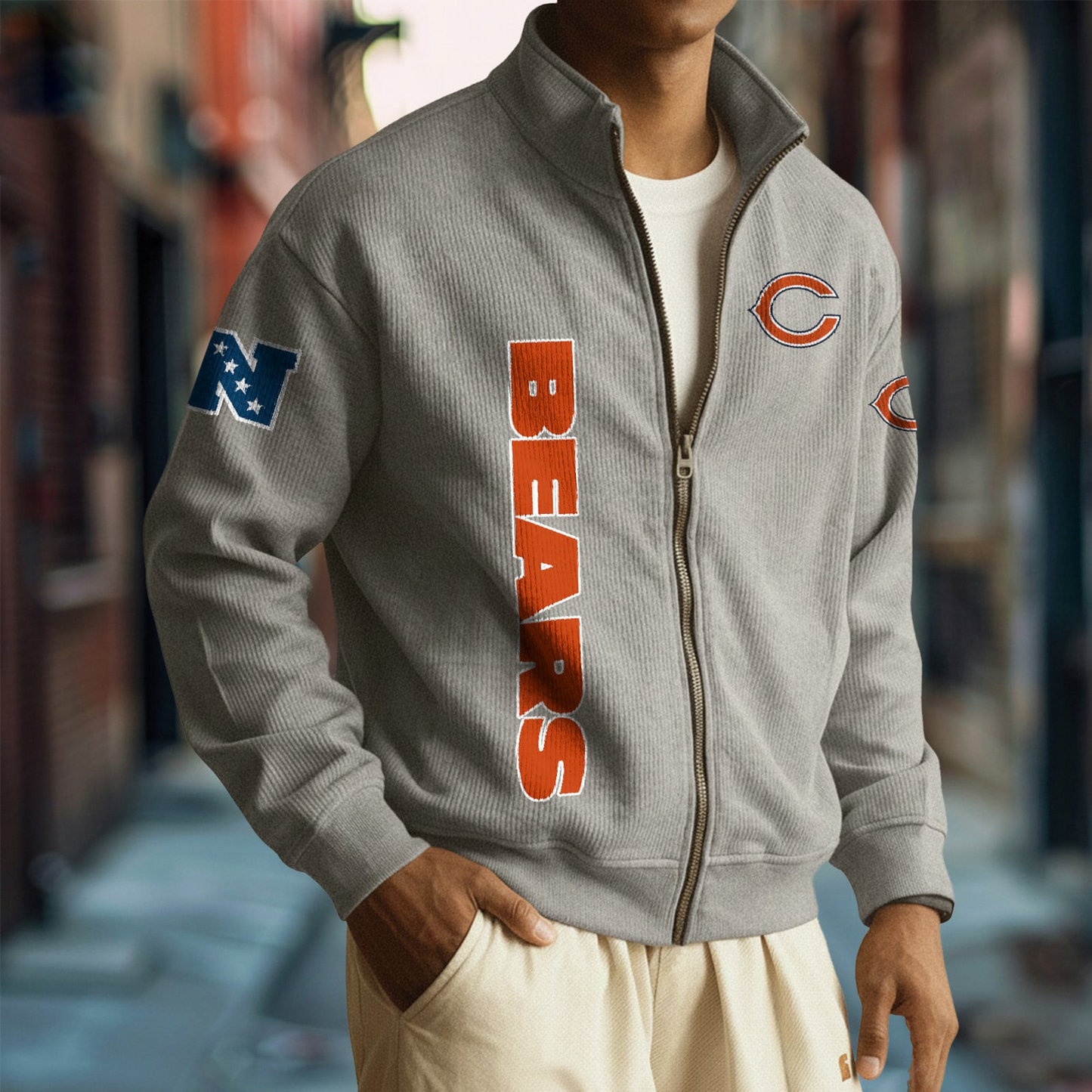 CHI x NFL Corduroy Zip-Up Jacket DatND DVT