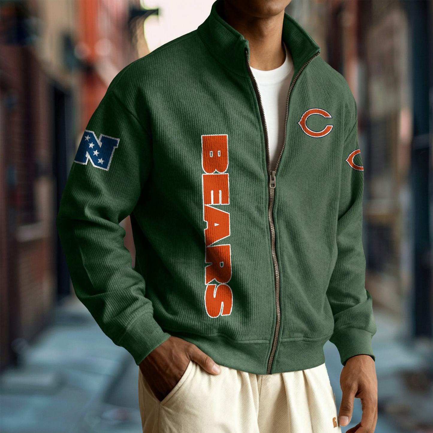 CHI x NFL Corduroy Zip-Up Jacket DatND DVT