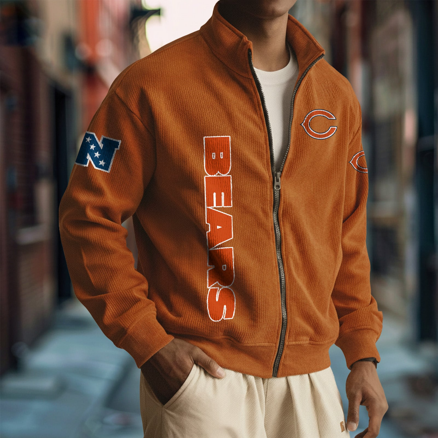 CHI x NFL Corduroy Zip-Up Jacket DatND DVT