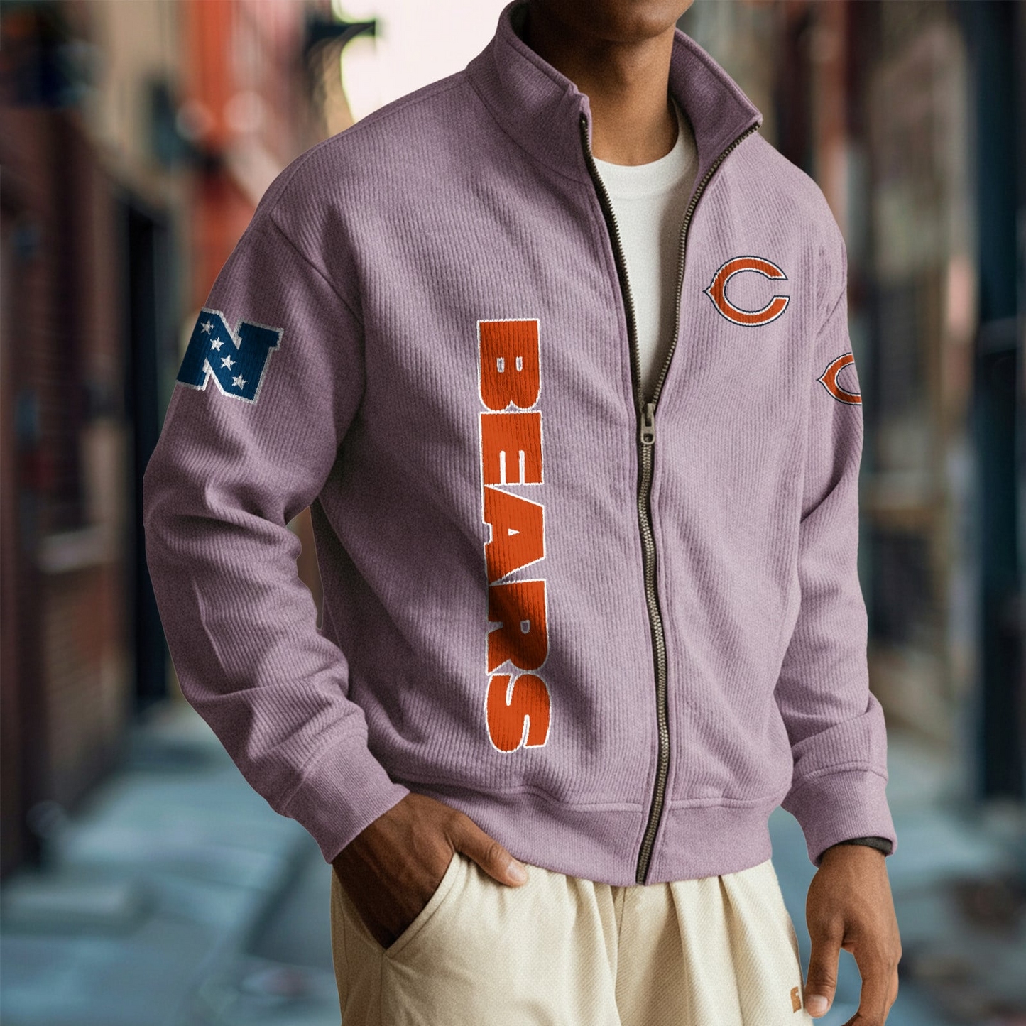 CHI x NFL Corduroy Zip-Up Jacket DatND DVT