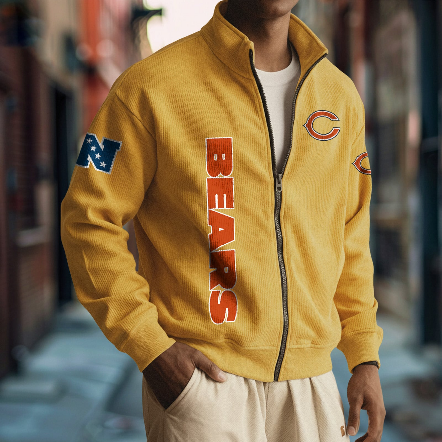 CHI x NFL Corduroy Zip-Up Jacket DatND DVT