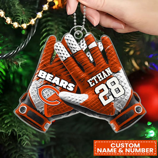 CHI x NFL Customized Christmas Acrylic Ornament DATND TANTD