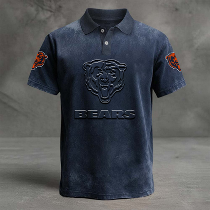 CHI x NFL Embossed Polo Shirt DATND TANTD
