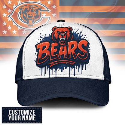 CHI x NFL Premium Custom Graffiti Team Cap
