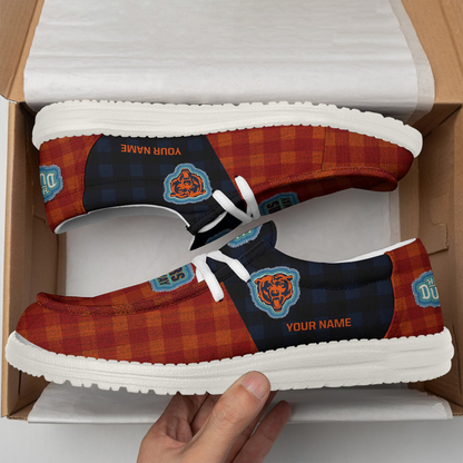 CHI x NFL Premium Hey Dude Shoes DATND TANTD