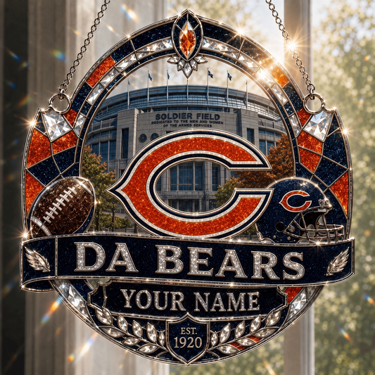 CHI x NFL Premium Suncatcher Luxury Personalized Gift For Fan