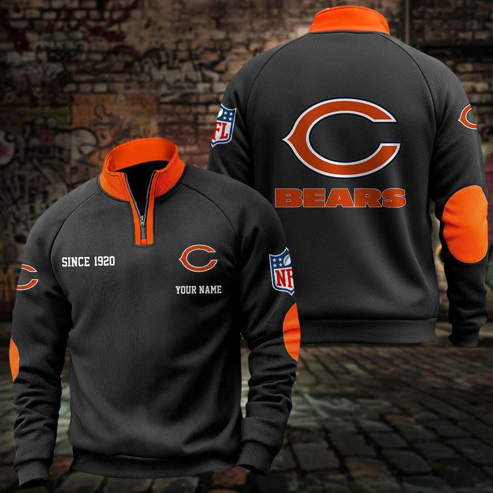 CHI x NFL Sweatshirts Quarter Collared Sweatshirt Pullover DatND DVT
