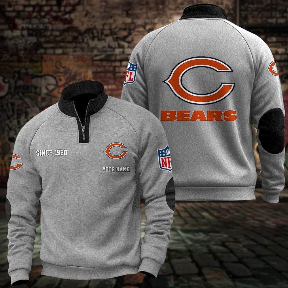CHI x NFL Sweatshirts Quarter Collared Sweatshirt Pullover DatND DVT