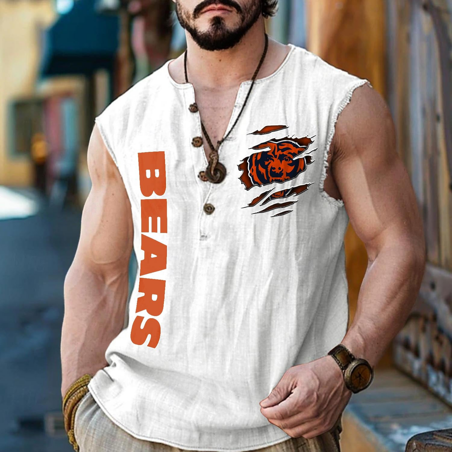 CHI x NFL Tank Tops 2805 DatND DVT