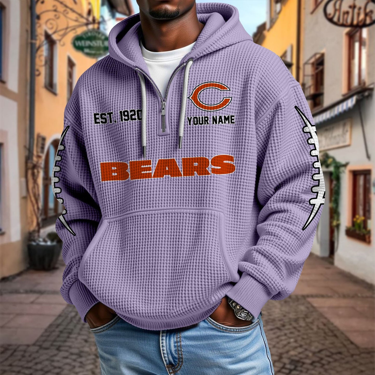 CHI x NFL Waffle Hoodie DatND DVT
