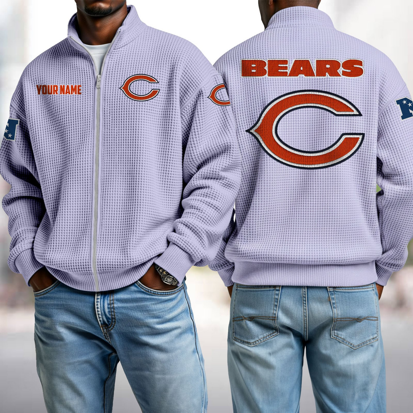 CHI x NFL Waffle Zip-Up Sweatshirt DatND DVT