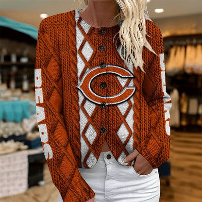 CHI x NFL Women's Cardigan Sweater DatND DVT