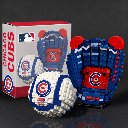 MLB Teams Baseball Glove & Ball Building Block Set DDT NTL