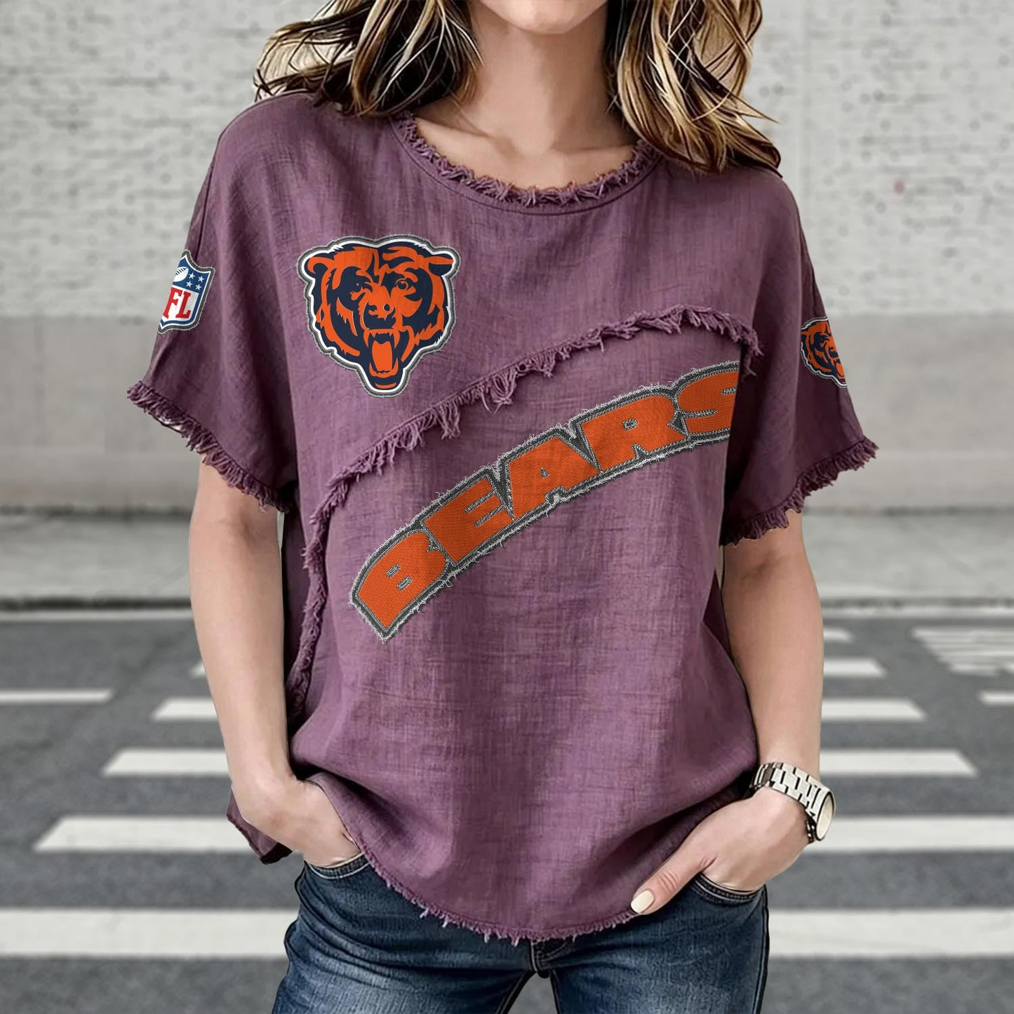 CGI x NFL Womenƒ??s Vintage O-Neck 2905 DatND DVT