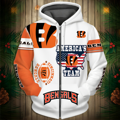 CIN Premium NFL 3D Graphic Hoodie DDT NTL