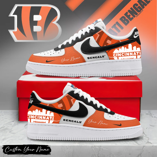 CIN Premium NFL City Skyline AF1 Sneakers DDT HLPHUONG