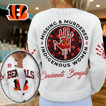 CIN Premium NFL Cozy Knit Cardigan DDT NTL