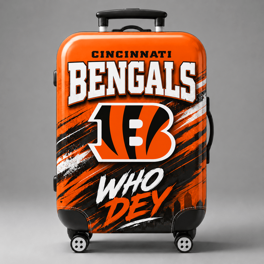 CIN Premium NFL Game Day Football Fan Luggage Cover 1706