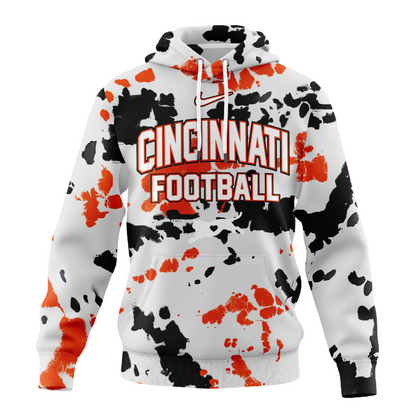 CIN Premium NFL Gridiron Splash Personalized Hoodie DDT CTND
