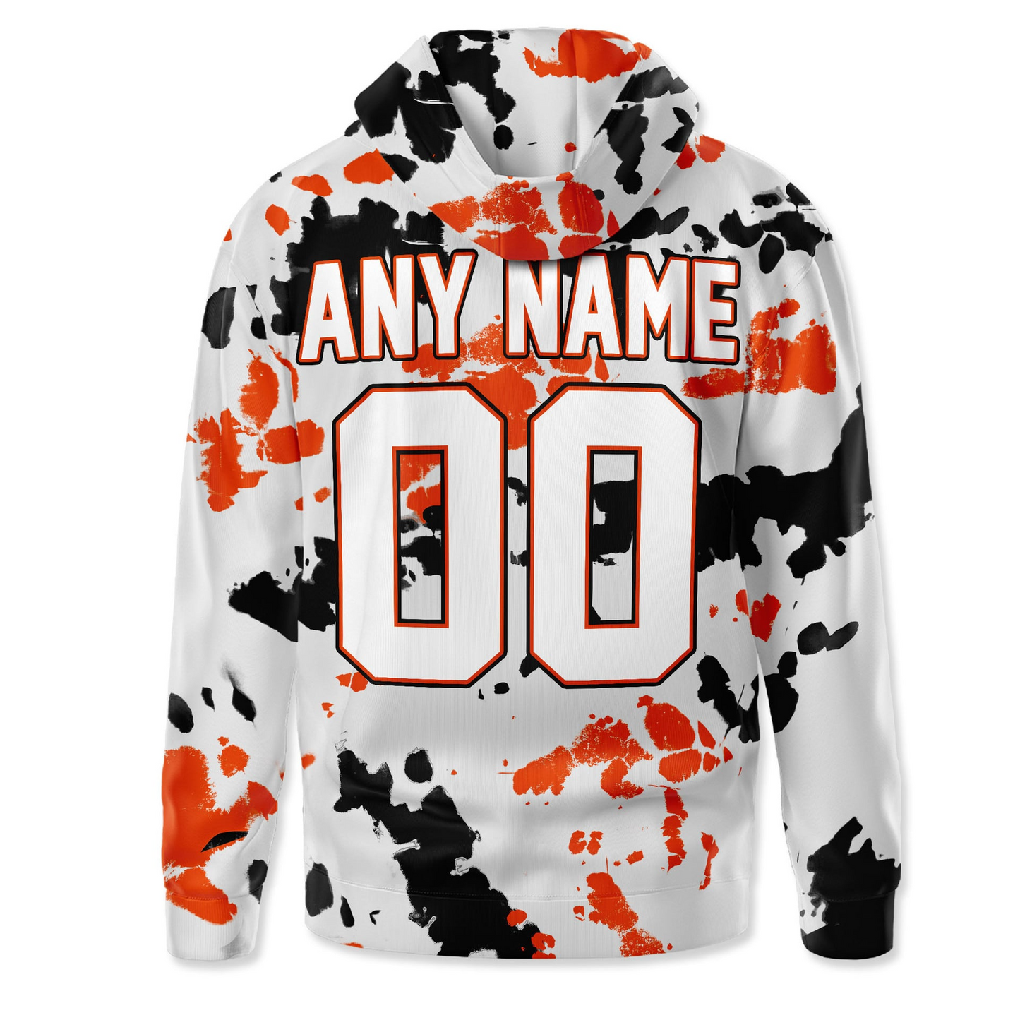CIN Premium NFL Gridiron Splash Personalized Hoodie DDT CTND