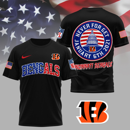 CIN Premium NFL Never Forget January 6th 3D Shirt DDT 281125 NTL