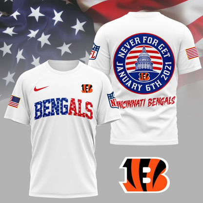 CIN Premium NFL Never Forget January 6th 3D Shirt DDT 281125 NTL