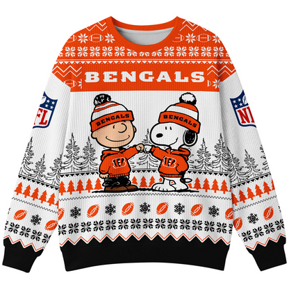 CIN Premium NFL Snoopy Winter SweatShirt DDT CTND