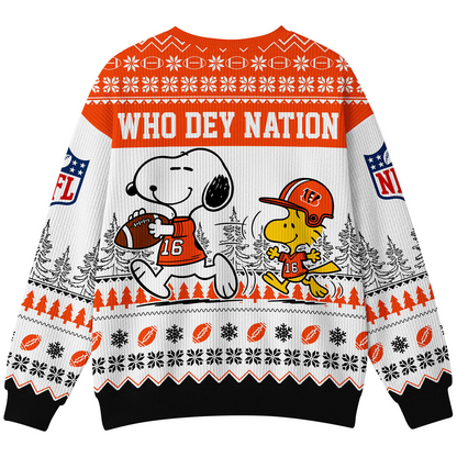 CIN Premium NFL Snoopy Winter SweatShirt DDT CTND