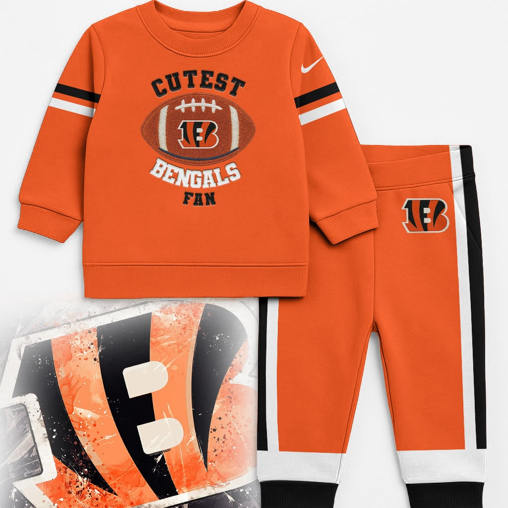 CIN Premium NFL Unisex-Baby Shirt and Sweatpants Set DDT NTL