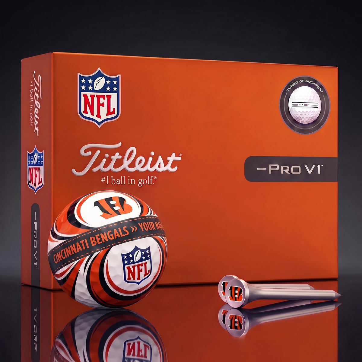 CIN X Luxury NFL Football Golf Ball Set – Personalized Edition