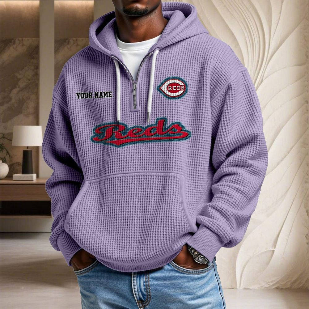 CIN x MLB Waffle Hoodie DATND TANTD
