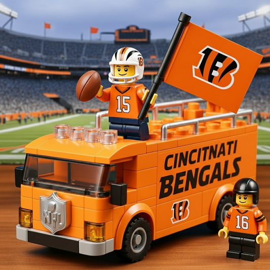 CIN x NFL Building Blocks Bus Toy Set DatND DVT