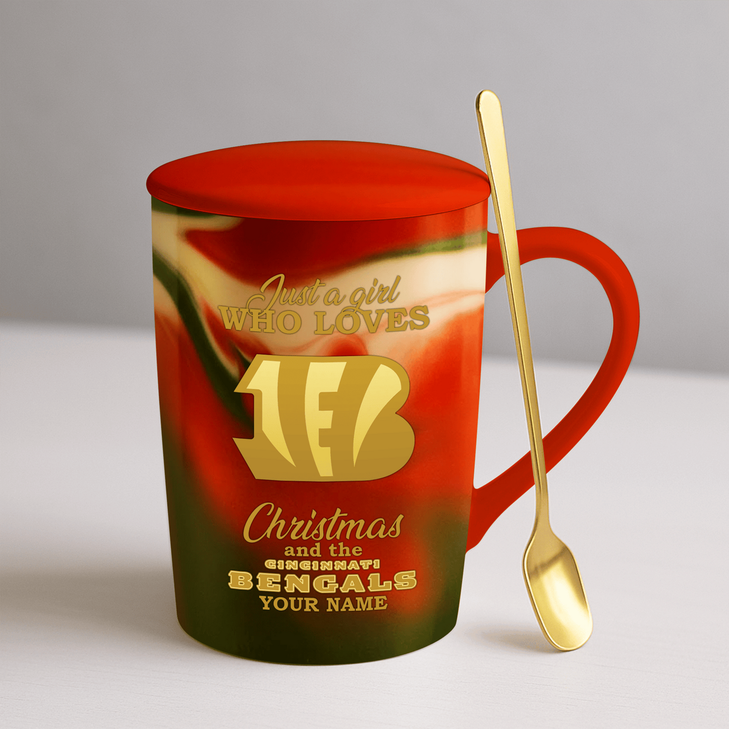 CIN x NFL Christmas Ceramic Cup DATND TANTD