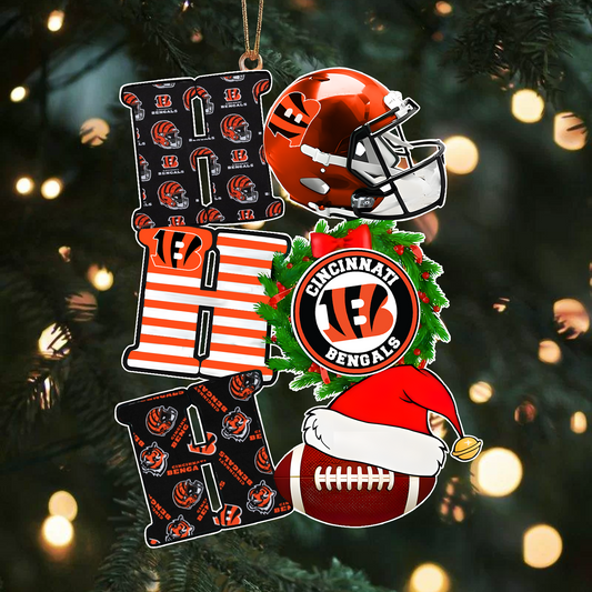 CIN x NFL Christmas Ho Ho Ho Ornament 0101 DatND ThuongNH