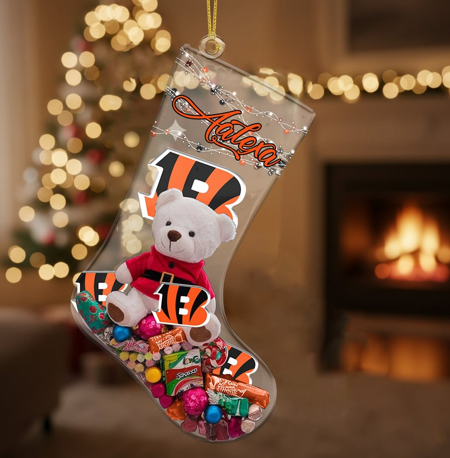 CIN x NFL Christmas Personalized Acrylic Ornament DatND DVT