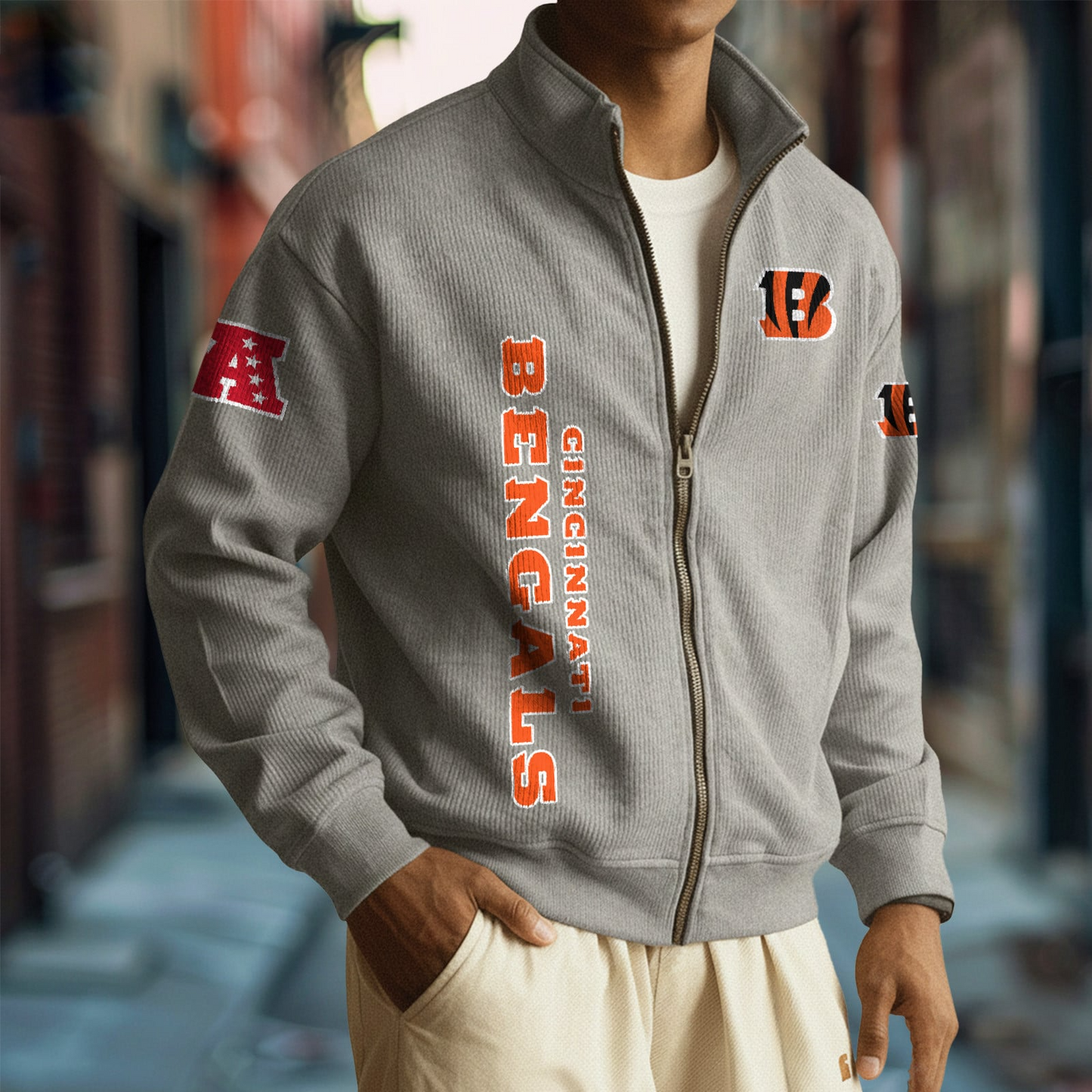 CIN x NFL Corduroy Zip-Up Jacket DatND DVT