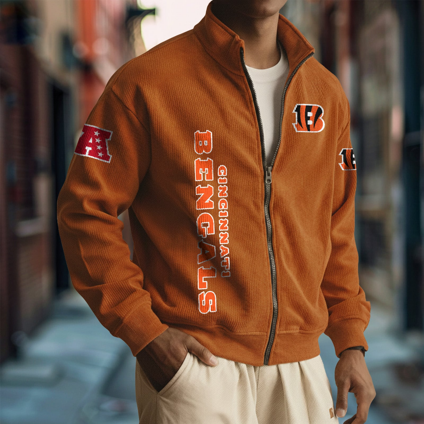 CIN x NFL Corduroy Zip-Up Jacket DatND DVT