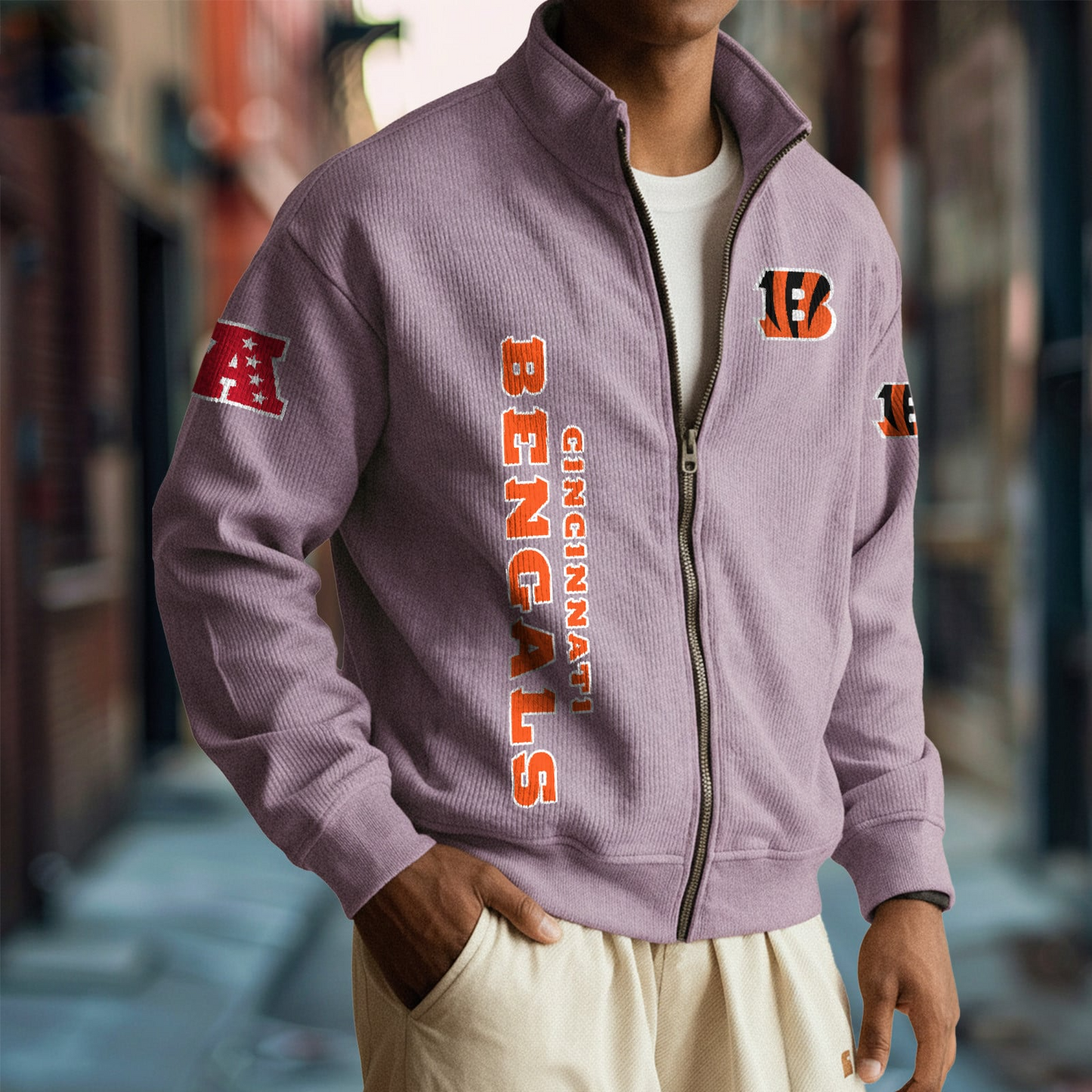 CIN x NFL Corduroy Zip-Up Jacket DatND DVT