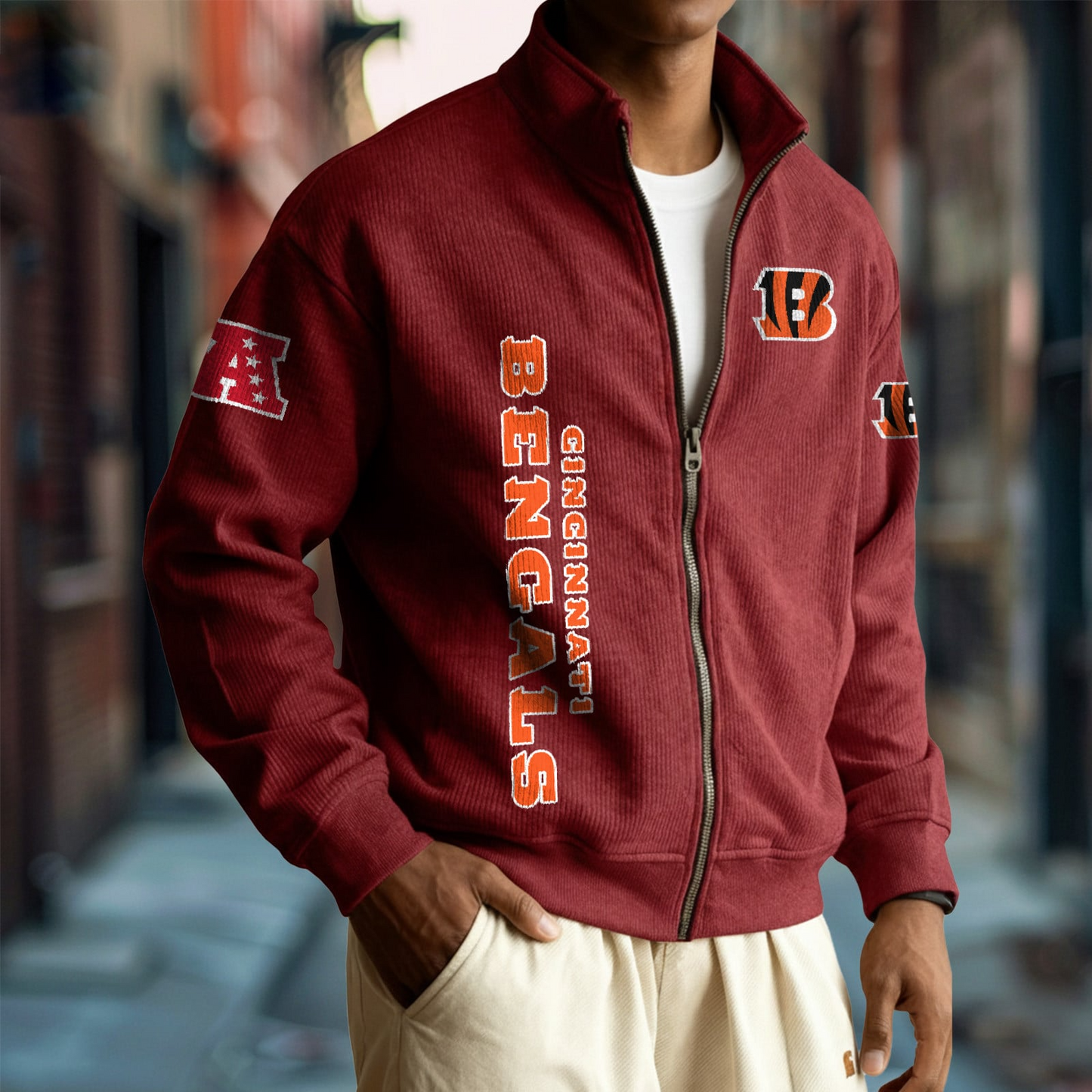 CIN x NFL Corduroy Zip-Up Jacket DatND DVT