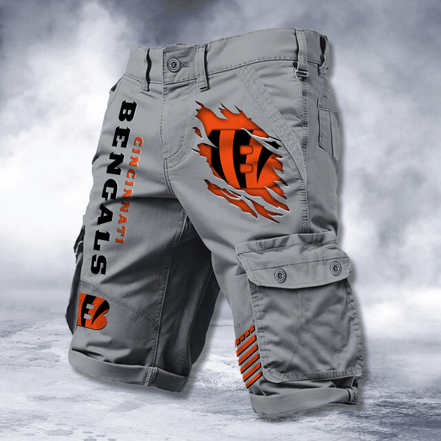 CIN x NFL Cotton Cargo Shorts DATND TANTD 2705