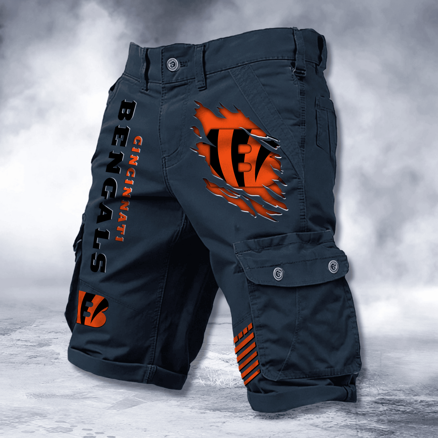 CIN x NFL Cotton Cargo Shorts DATND TANTD 2705