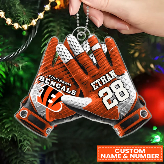 CIN x NFL Customized Christmas Acrylic Ornament DATND TANTD