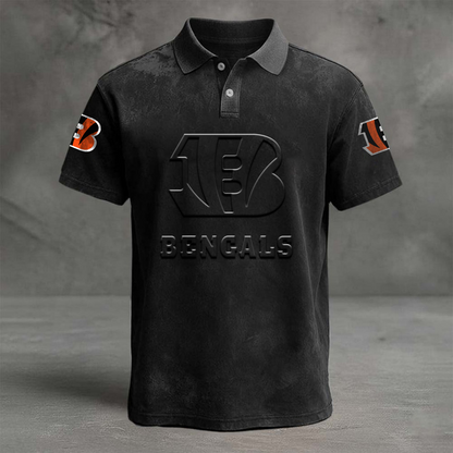 CIN x NFL Embossed Polo Shirt DATND TANTD