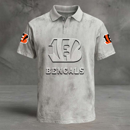 CIN x NFL Embossed Polo Shirt DATND TANTD