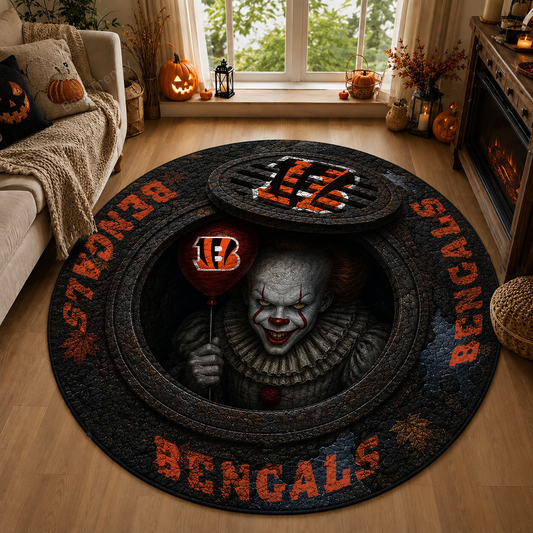 CIN x NFL Halloween IT Rug